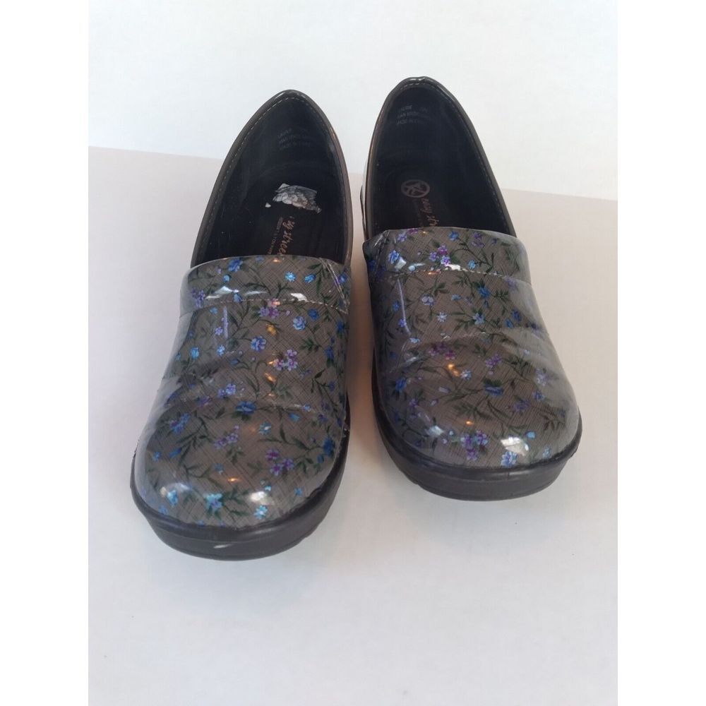My Street Clogs Floral Comfort Slip‎ On Shoes Mules Garden Shoes
